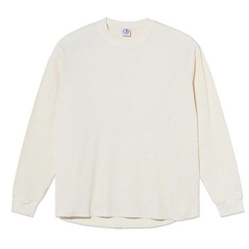 Polar Skate Co Dylan LS Tee Waffle Ivory 